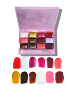 Bestie Lipgloss Palette with Silicone Brush