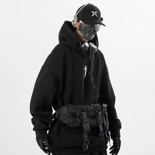 Cyberpunk Ninja Hoodie - Hoodies & Sweatshirts - Shirts & Tops - 2024 - 1