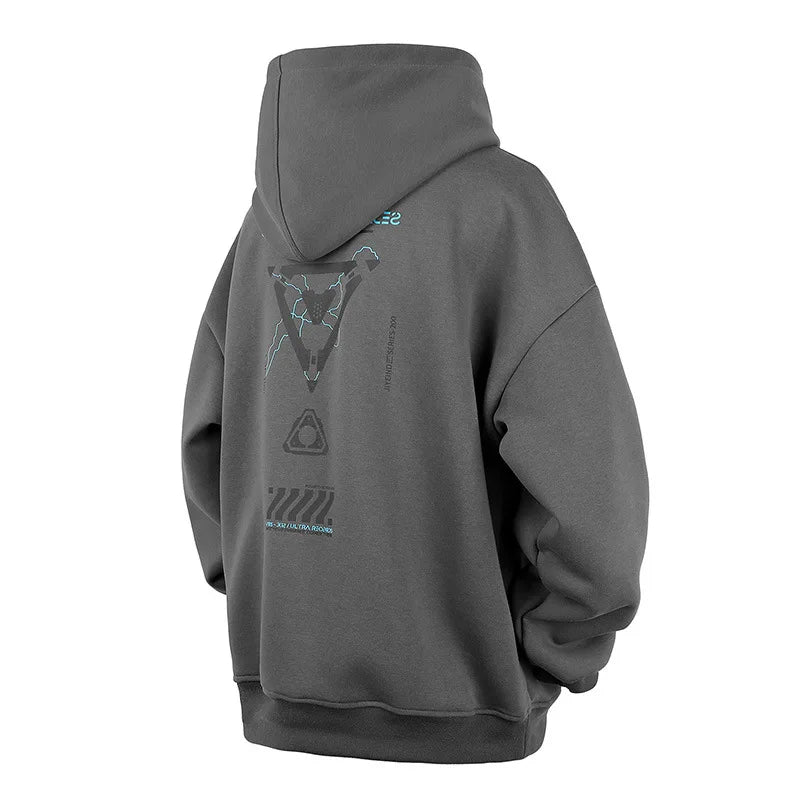 Cyberpunk Ninja Hoodie - Hoodies & Sweatshirts - Shirts & Tops - 2024 - 8 - Gray / M