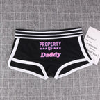 ’PROPERTY OF DADDY’ BoyShort - Cute Cotton Women’s Underwear - Women’s Clothing & Accessories - 8