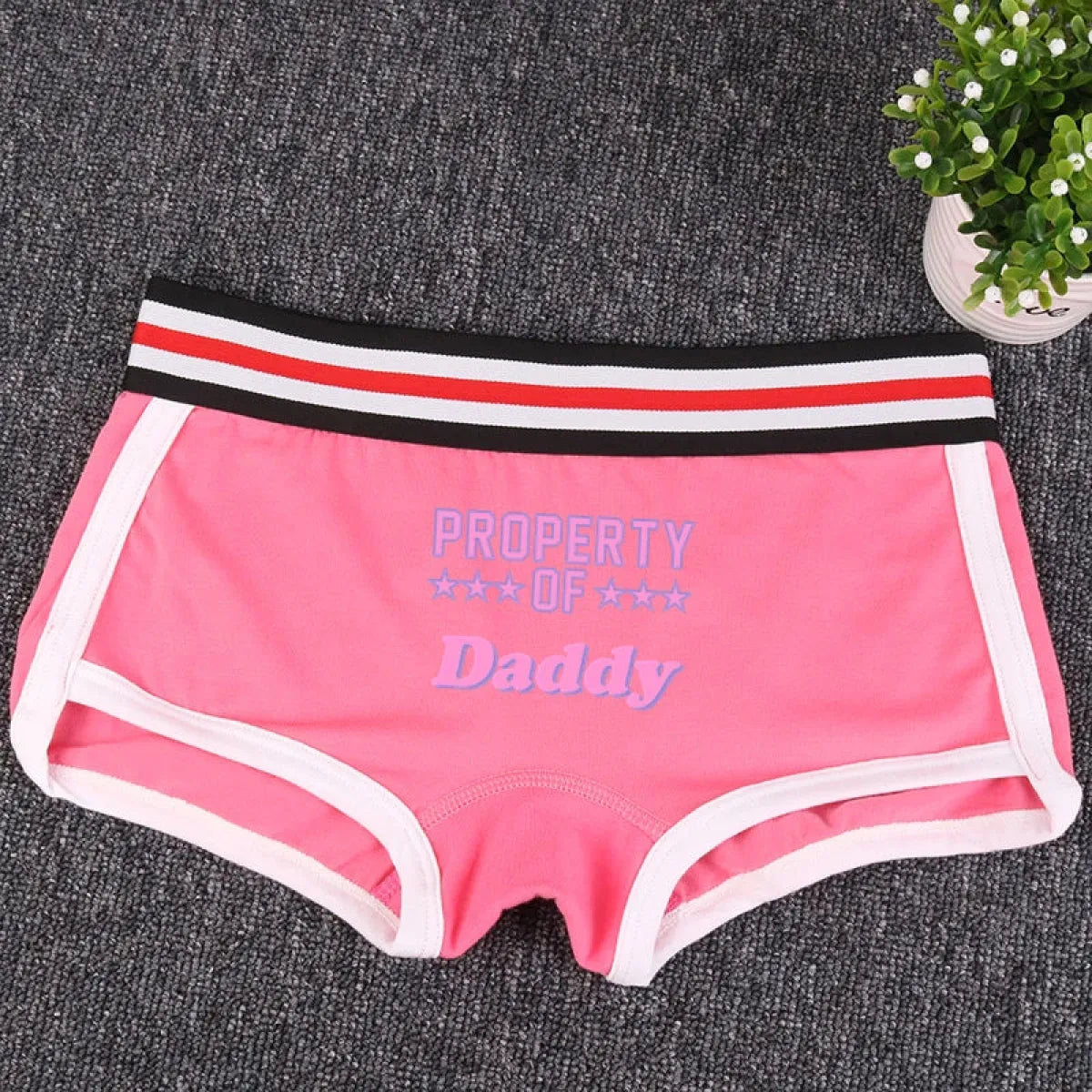 ’PROPERTY OF DADDY’ BoyShort - Cute Cotton Women’s Underwear - Women’s Clothing & Accessories - 13