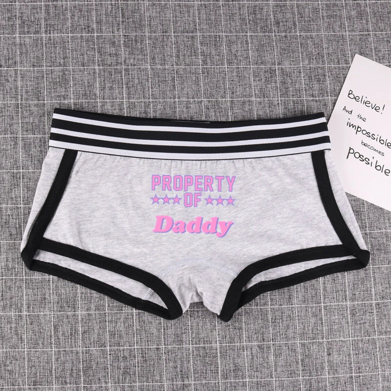 ’PROPERTY OF DADDY’ BoyShort - Cute Cotton Women’s Underwear - Women’s Clothing & Accessories - Underwear - 5 - 2024