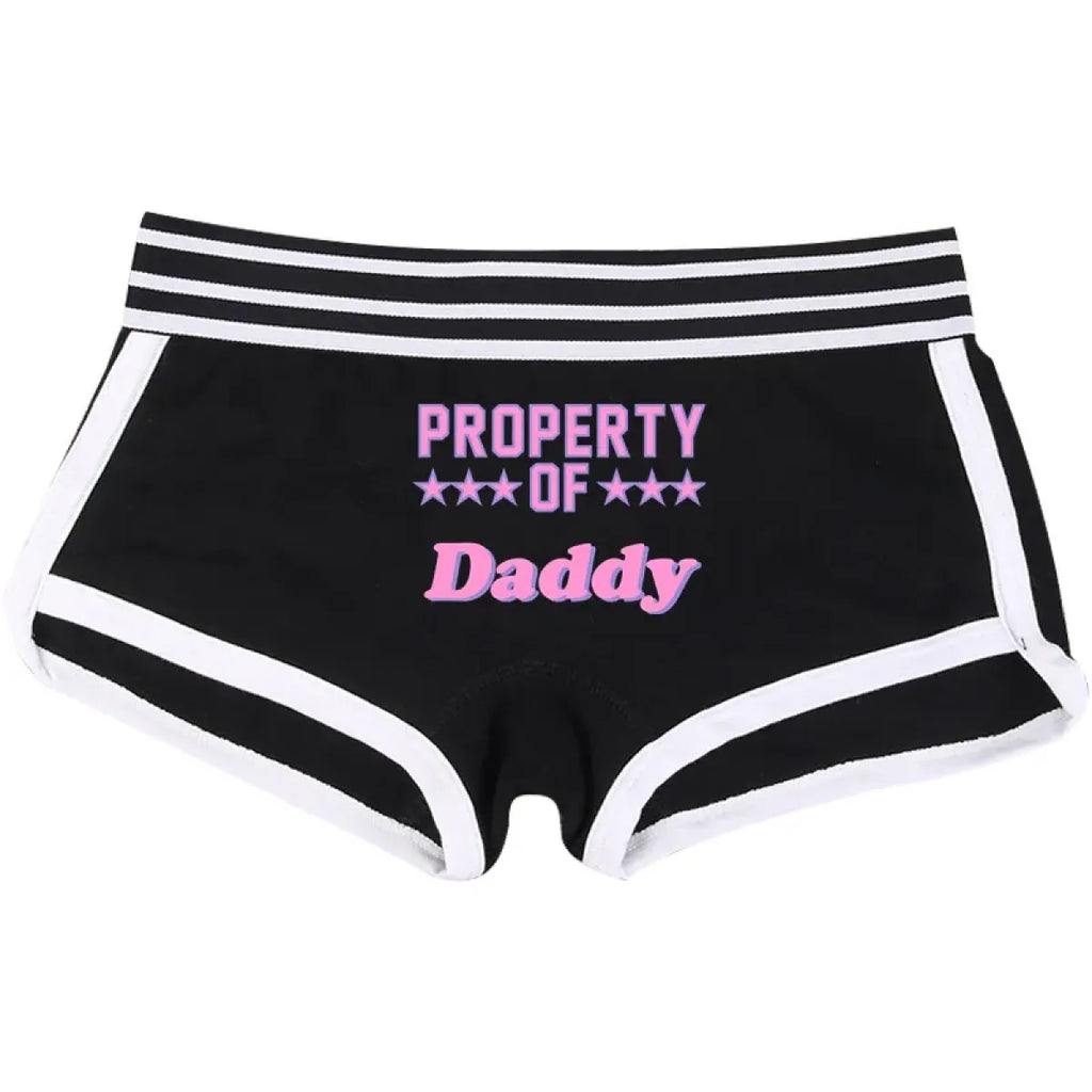 ’PROPERTY OF DADDY’ BoyShort - Cute Cotton Women’s Underwear - Women’s Clothing & Accessories - 1