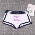 ’PROPERTY OF DADDY’ BoyShort - Cute Cotton Women’s Underwear - Women’s Clothing & Accessories - 7