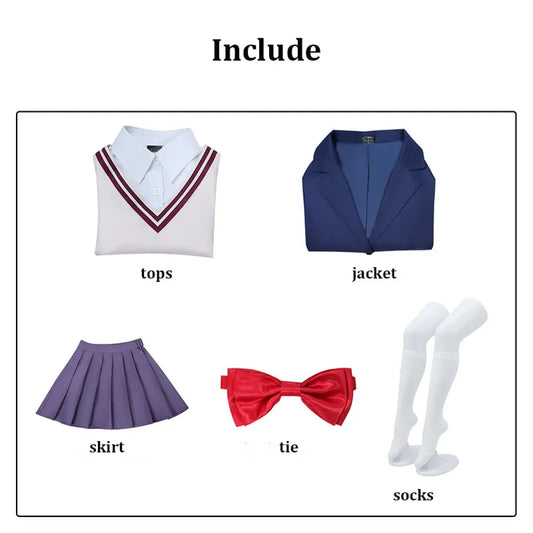 Aira Shiratori Dan Da Dan School Uniform Cosplay - Best Sellers - Cosplay - 5