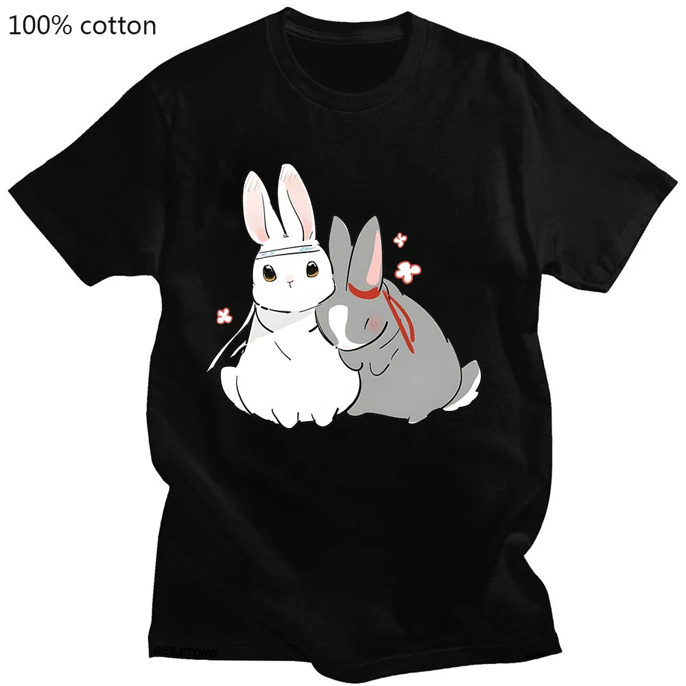 Mo Dao Zu Shi ’Lan Wangji & Wei Wuxian’ Kawaii Rabbit T-Shirt - T-Shirts - T-Shirts - 2024 - 1 - Worldwide Shipping