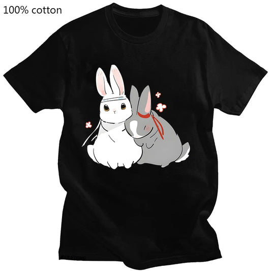 Mo Dao Zu Shi ’Lan Wangji & Wei Wuxian’ Kawaii Rabbit T-Shirt - T-Shirts - T-Shirts - 2024 - 1 - Worldwide Shipping