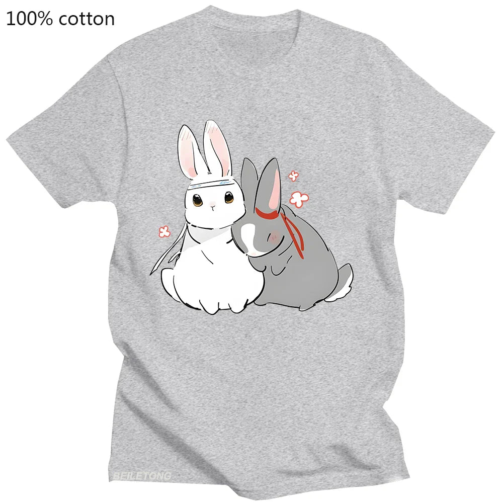 Mo Dao Zu Shi ’Lan Wangji & Wei Wuxian’ Kawaii Rabbit T-Shirt - T-Shirts - T-Shirts - 2024 - 4 - Worldwide Shipping