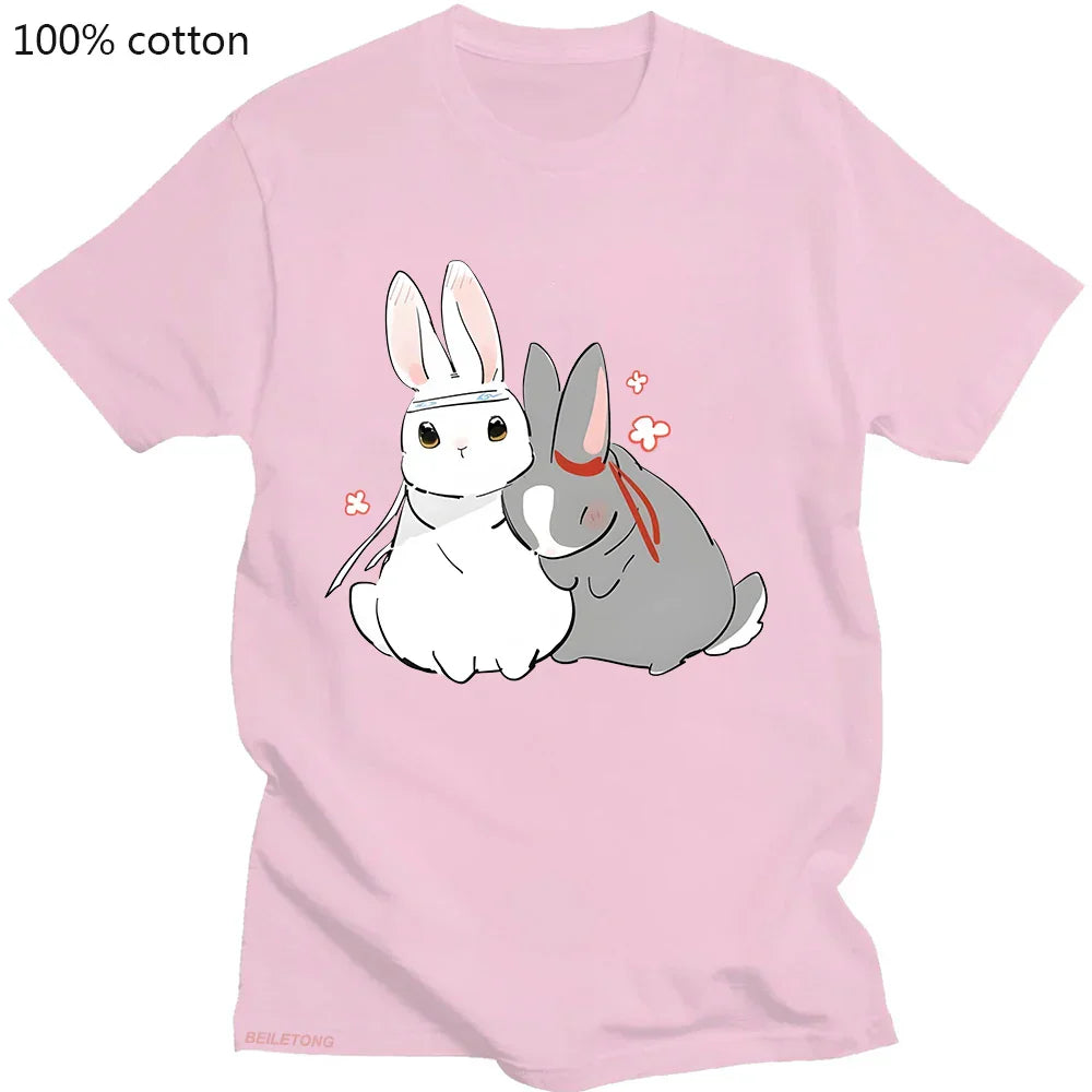 Mo Dao Zu Shi ’Lan Wangji & Wei Wuxian’ Kawaii Rabbit T-Shirt - T-Shirts - T-Shirts - 2024 - 5 - Worldwide Shipping