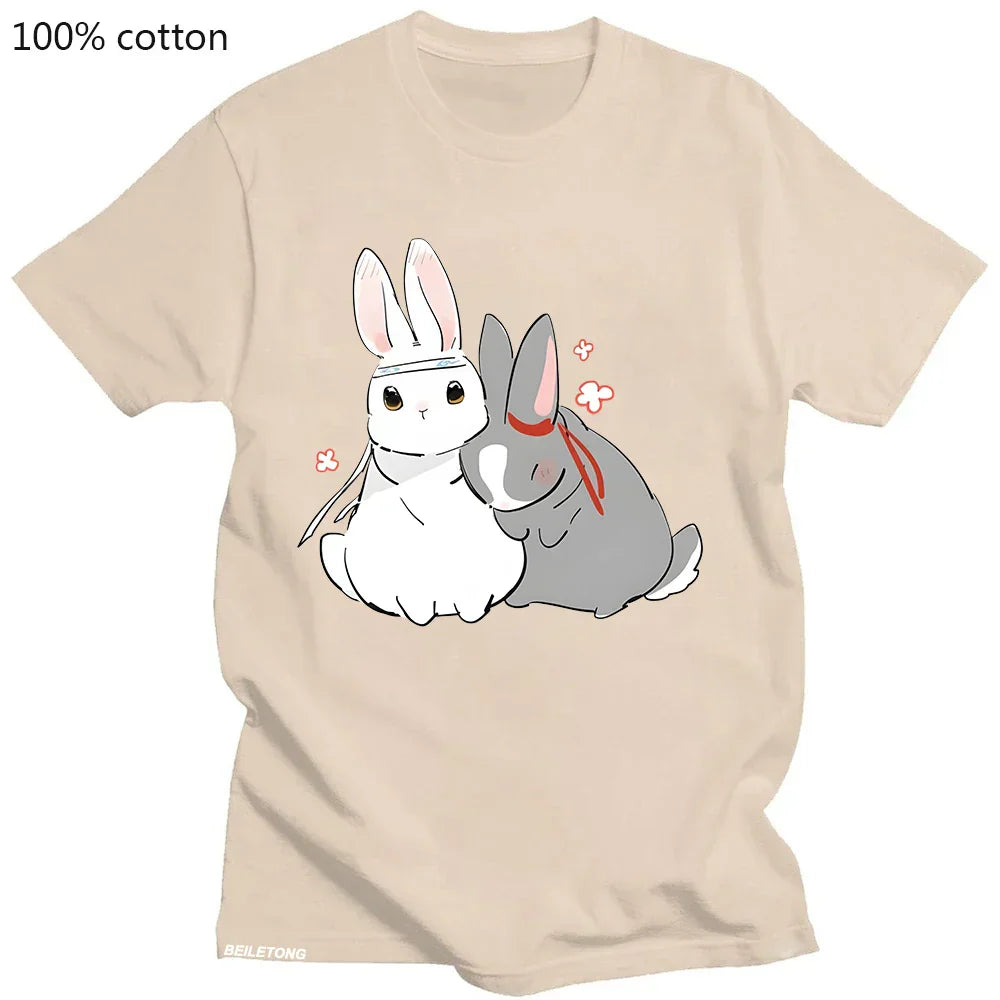 Mo Dao Zu Shi ’Lan Wangji & Wei Wuxian’ Kawaii Rabbit T-Shirt - T-Shirts - T-Shirts - 2024 - 3 - Worldwide Shipping