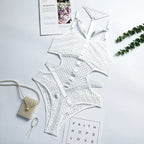 Sexy Dark Academia Gothic Hollow-Out Bodysuit - Women’s Clothing & Accessories - 9