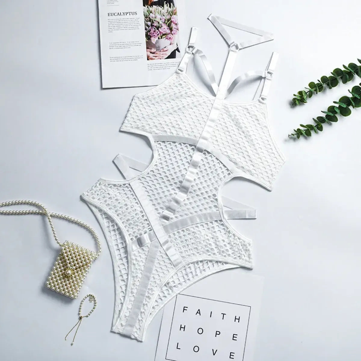 Sexy Dark Academia Gothic Hollow-Out Bodysuit - Women’s Clothing & Accessories - 9