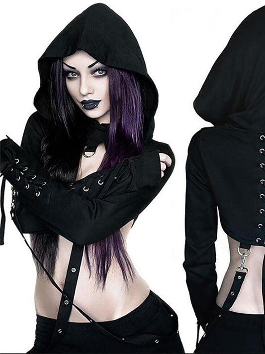 Dark Hooded Sweatshirt - Black / M - T-Shirts - Shirts & Tops - 17 - 2024