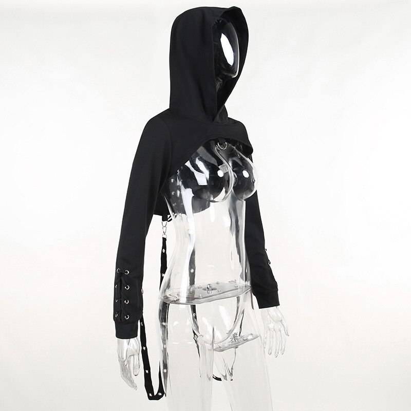 Dark Hooded Sweatshirt - T-Shirts - Shirts & Tops - 6 - 2024