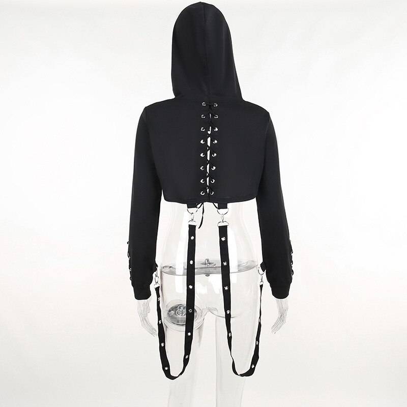 Dark Hooded Sweatshirt - T-Shirts - Shirts & Tops - 7 - 2024