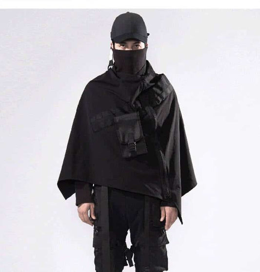 Darkwear Shadow Techwear Cloak - Black / One Size - Women’s Clothing & Accessories - Shirts & Tops - 1 - 2024