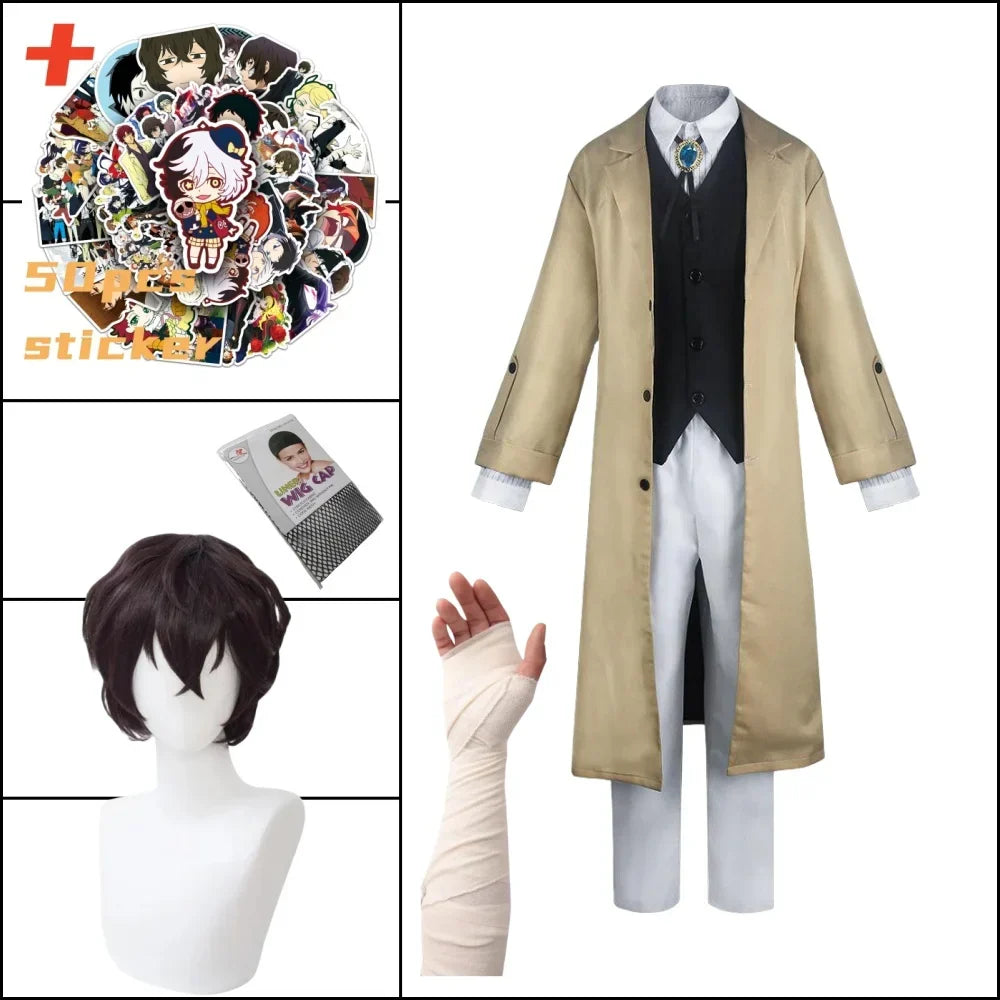 Bungo Stray Dogs Dazai Osamu Cosplay Costume - A5 / S / CHINA - Cosplay - Costumes - 10 - 2024