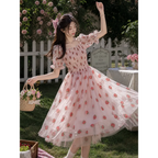 Kawaii Strawberry Dress - All Dresses - Short - Square - 1