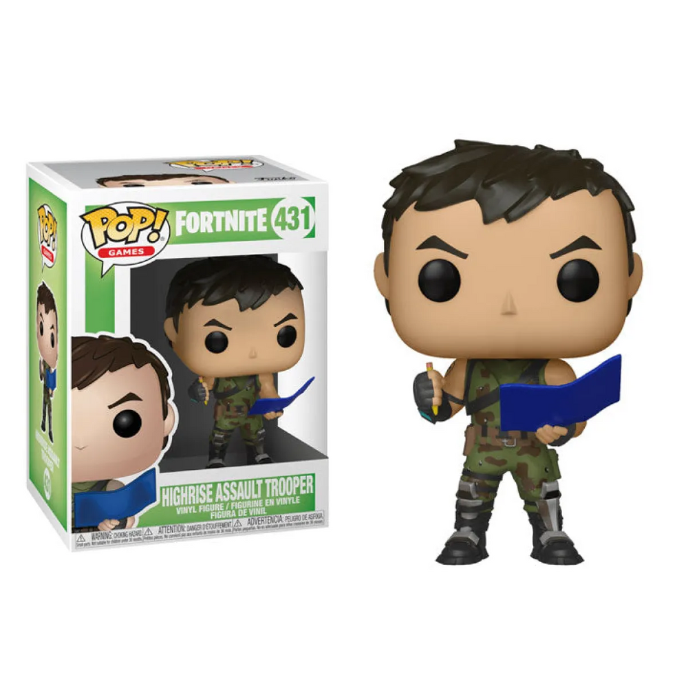 Funko POP 431: Fortnite S1-Highrise Assault Trooper Figure - Figurines - Figures - 1