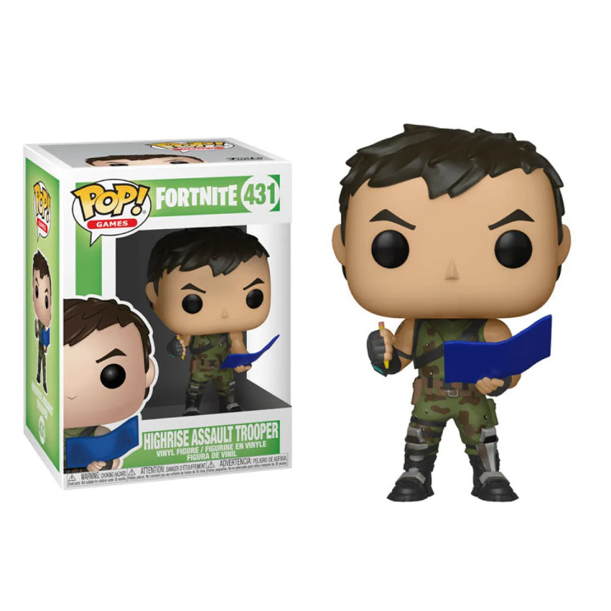 Funko POP 431: Fortnite S1-Highrise Assault Trooper Figure - Figurines - Figures - 1