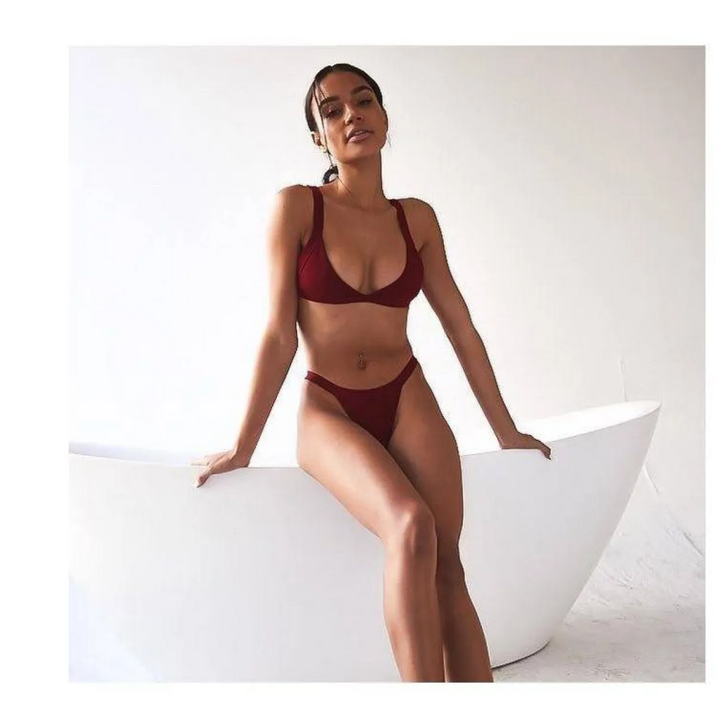 Deep-V Bikini Swimsuit - Women’s Clothing & Accessories - 13