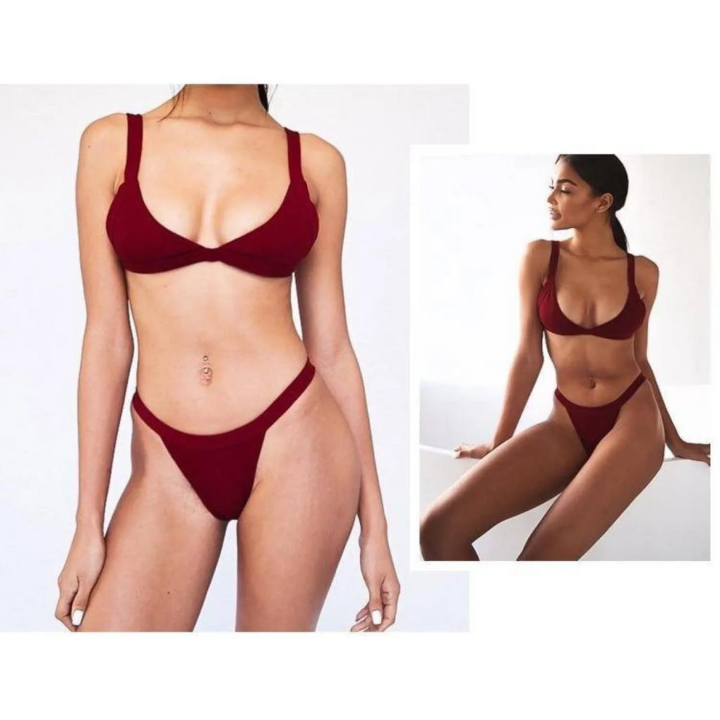 Deep-V Bikini Swimsuit - Women’s Clothing & Accessories - 14