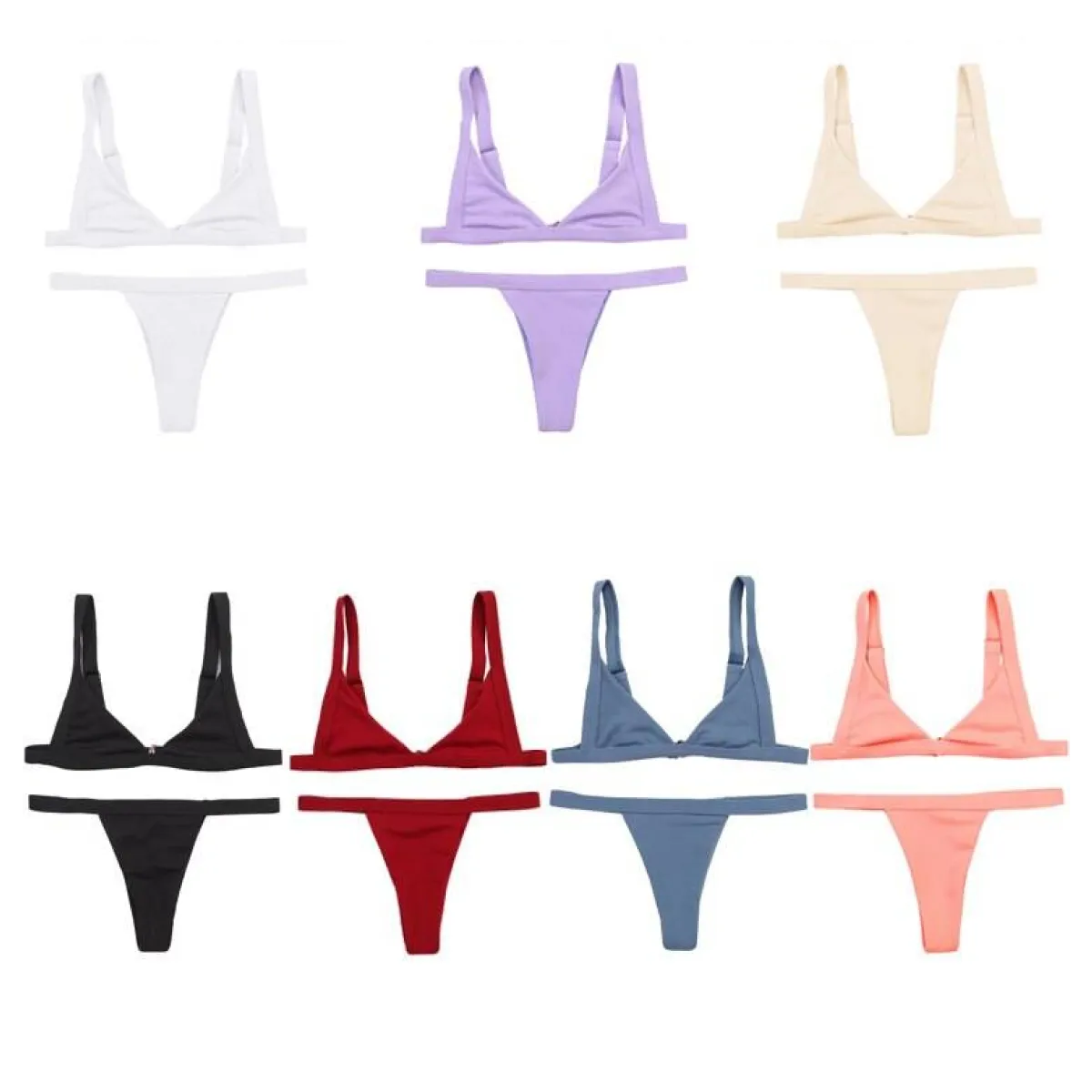 Deep-V Bikini Swimsuit - Women’s Clothing & Accessories - 8