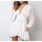 Deep-V Mini Dress - All Dresses - 12