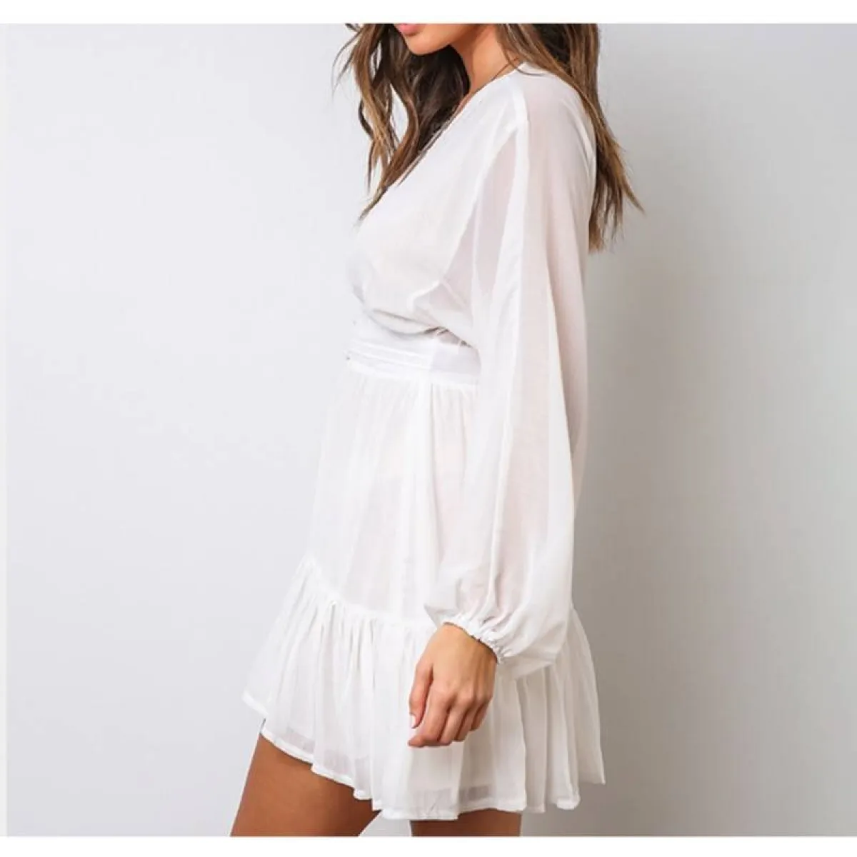 Deep-V Mini Dress - All Dresses - 14