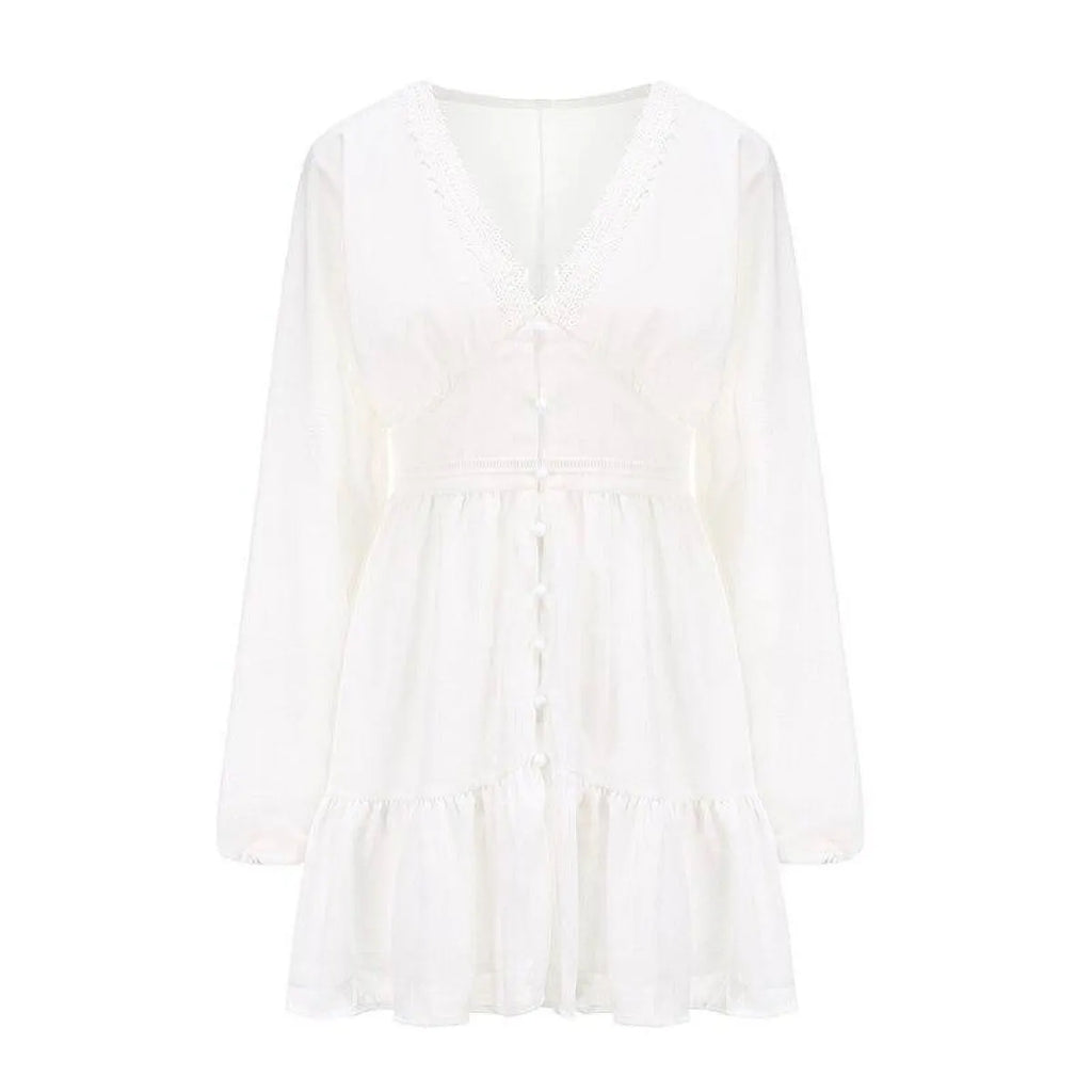 Deep-V Mini Dress - All Dresses - 16