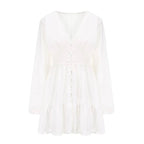 Deep-V Mini Dress - All Dresses - 16