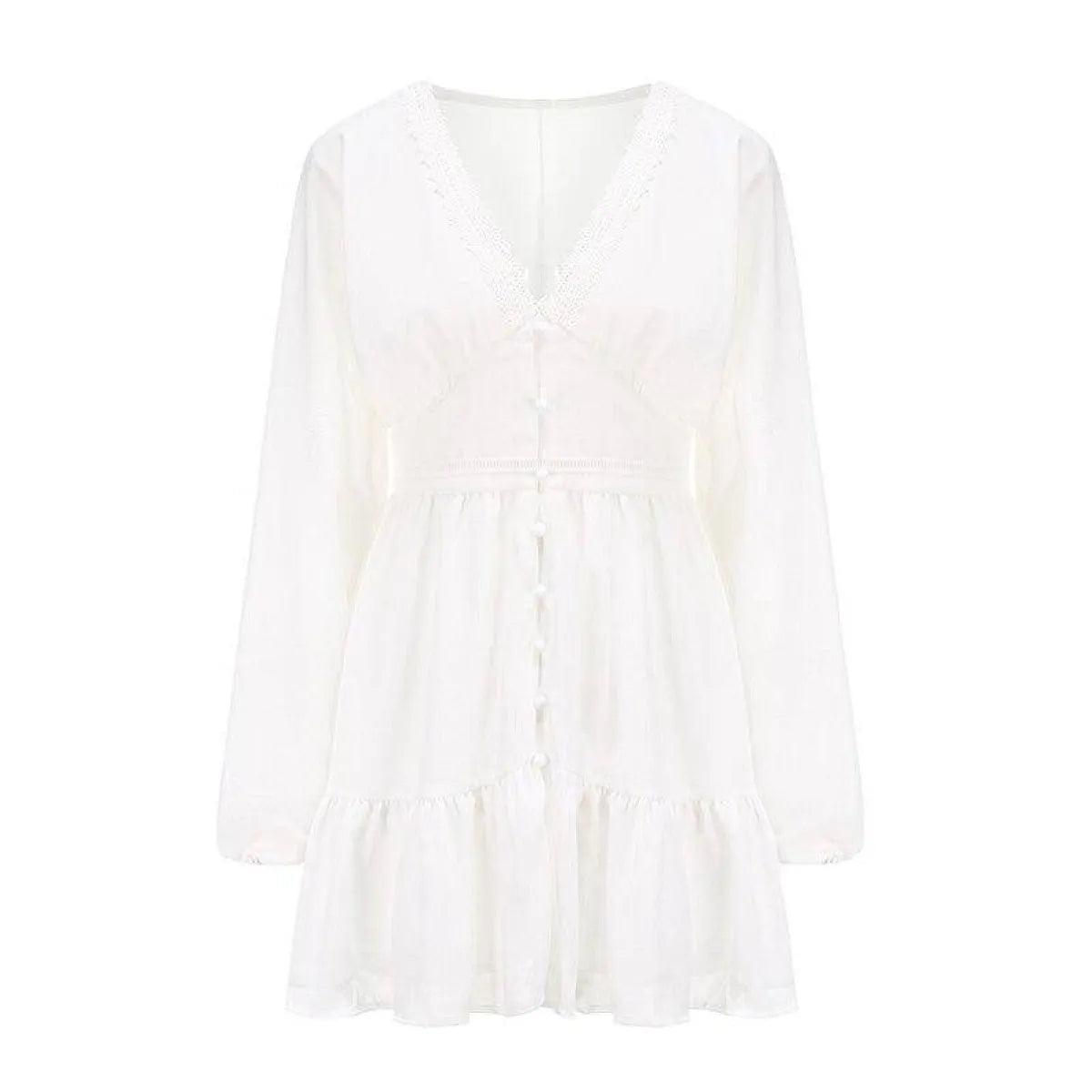 Deep-V Mini Dress - All Dresses - 16