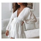 Deep-V Mini Dress - All Dresses - 3