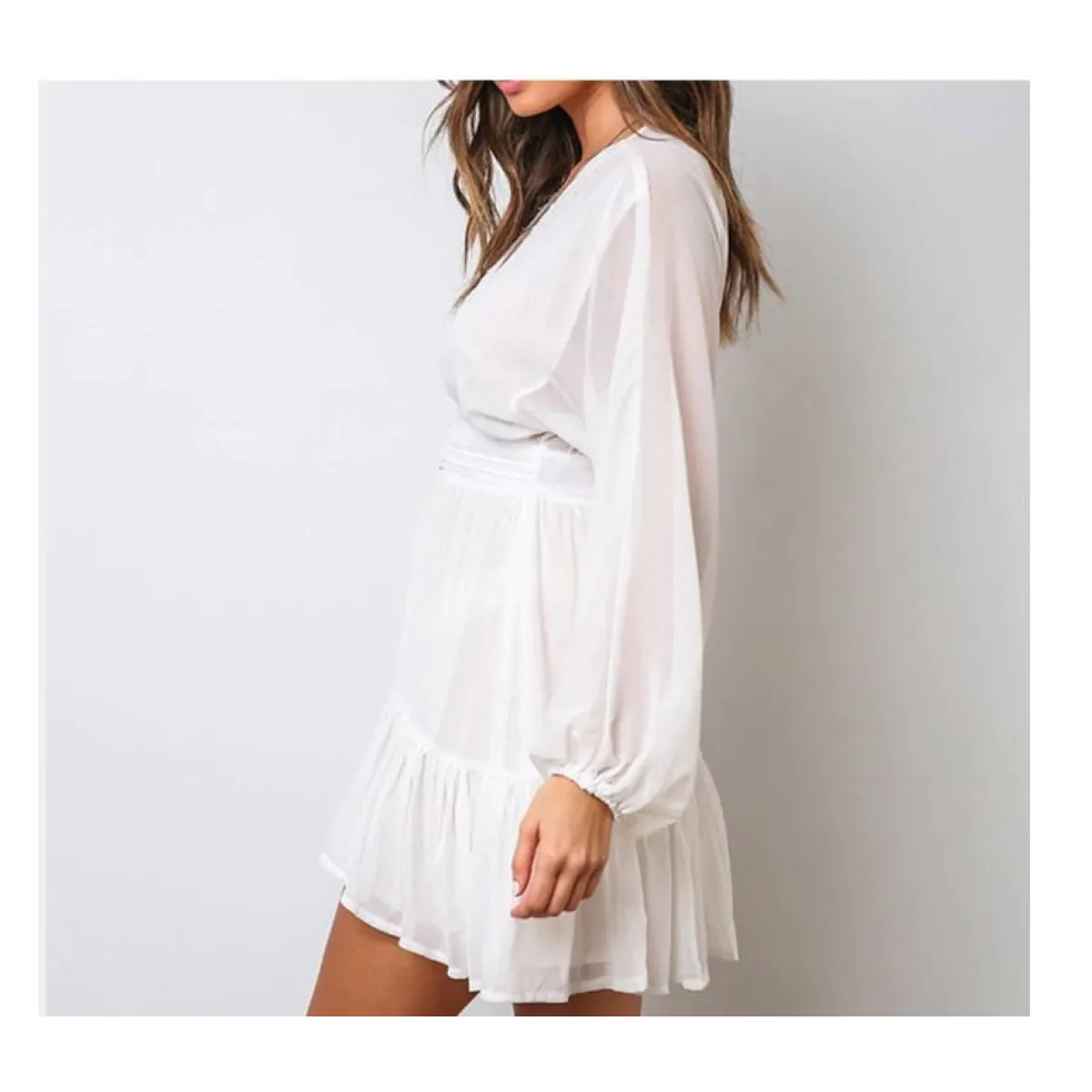 Deep-V Mini Dress - All Dresses - 6