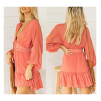 Deep-V Mini Dress - All Dresses - 8