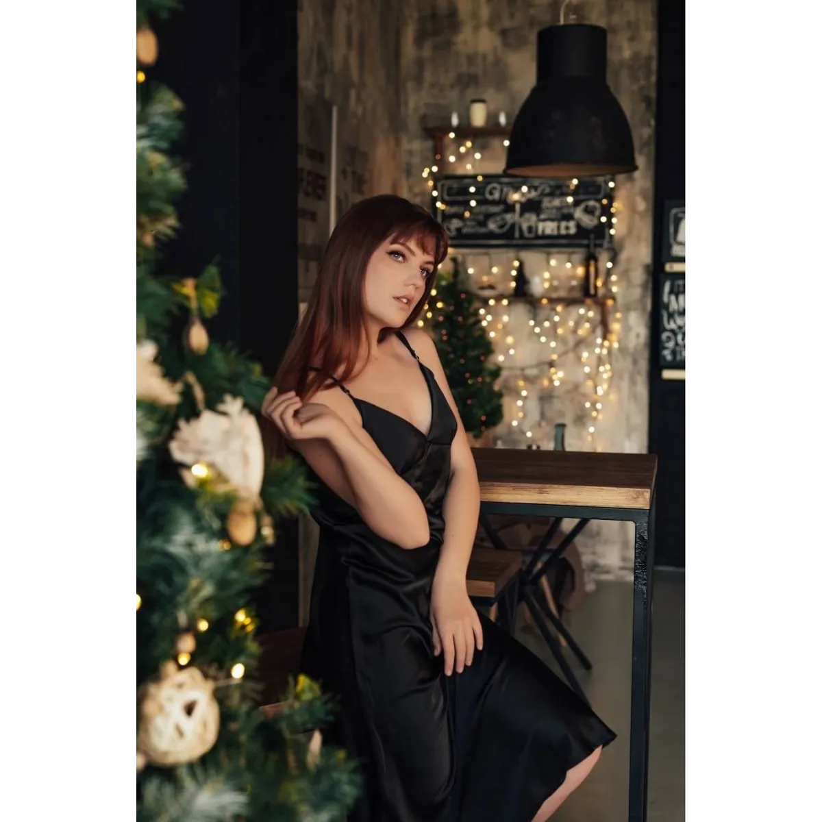 Korean Deep V-Neck Dress - All Dresses - 9