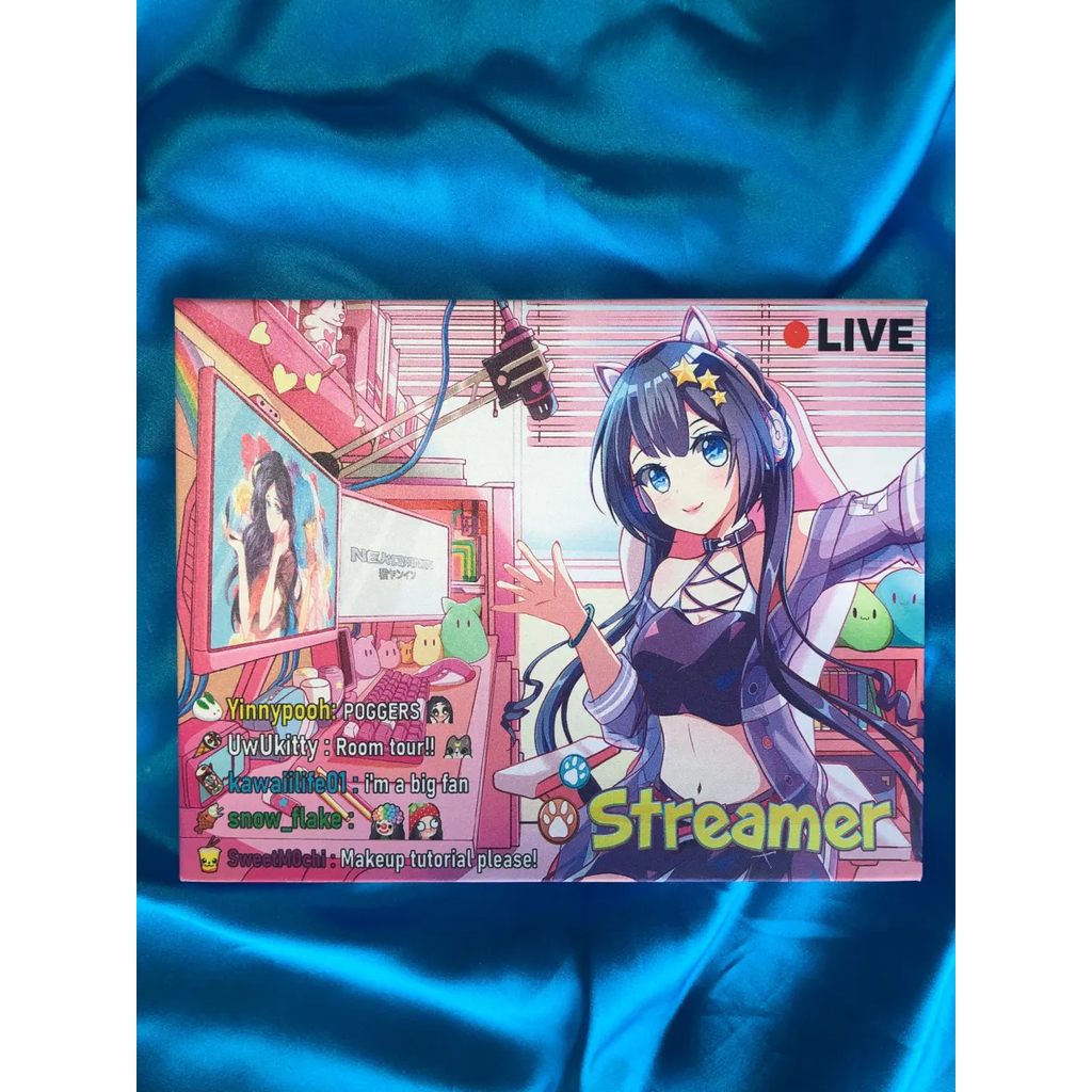 Streamer Vibes 12-Color Eyeshadow Palette - Harajuku Style - Cosmetics - 3