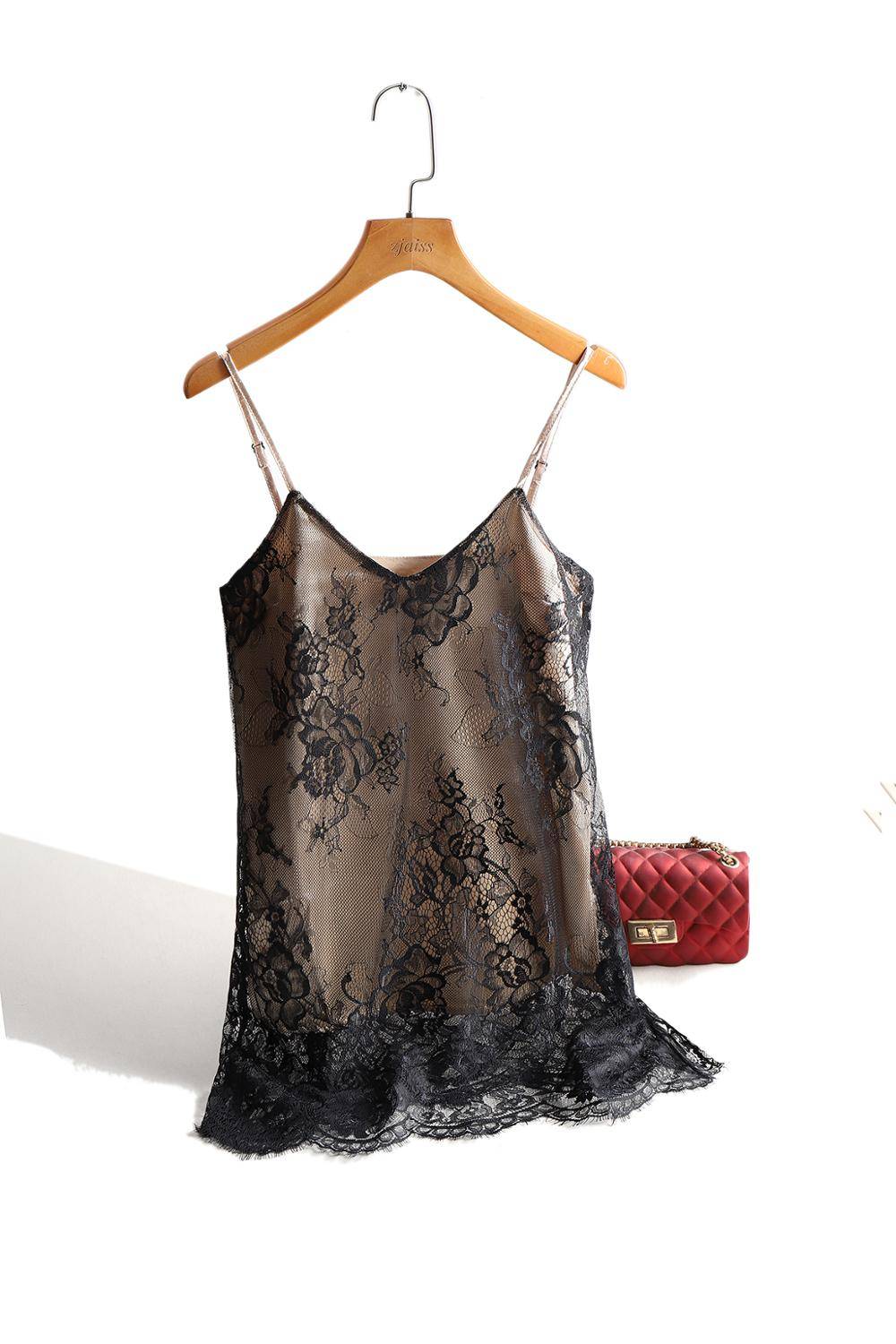 Delicate Lace Cami Top - Black / XXL - Women’s Clothing & Accessories - Shirts & Tops - 18 - 2024