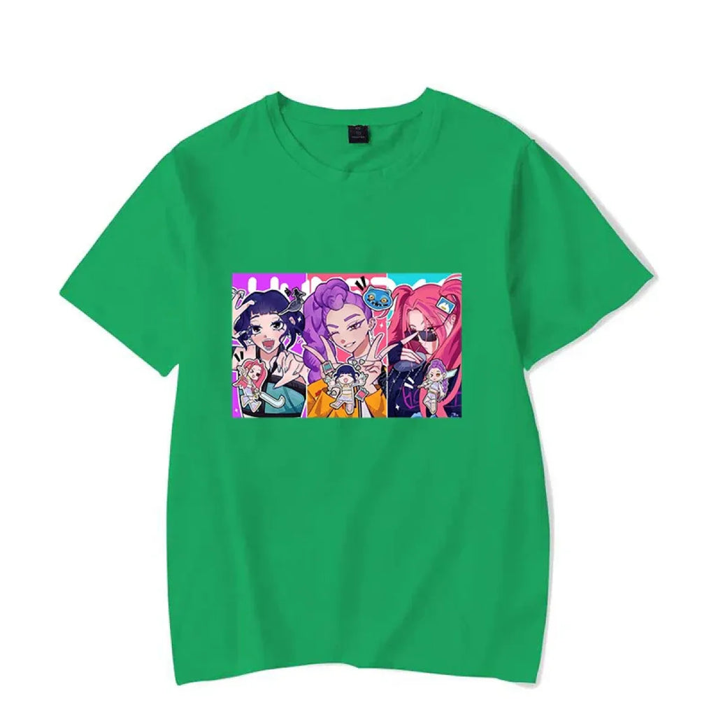 Kawaii KPop Demon Hunter Graphic Tee - T-Shirts - T-Shirt - 4