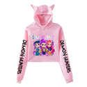 Sweat à Capuche Avec Oreilles De Chat Kpop - D-Demon H-Hunters Merch, Tissu Doux, Taille S-XXL - 1