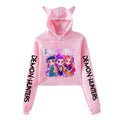 KPop Demon Hunters Cat Ear Cropped Hoodie - Women’s Clothing & Accessories - Hoodie - 5