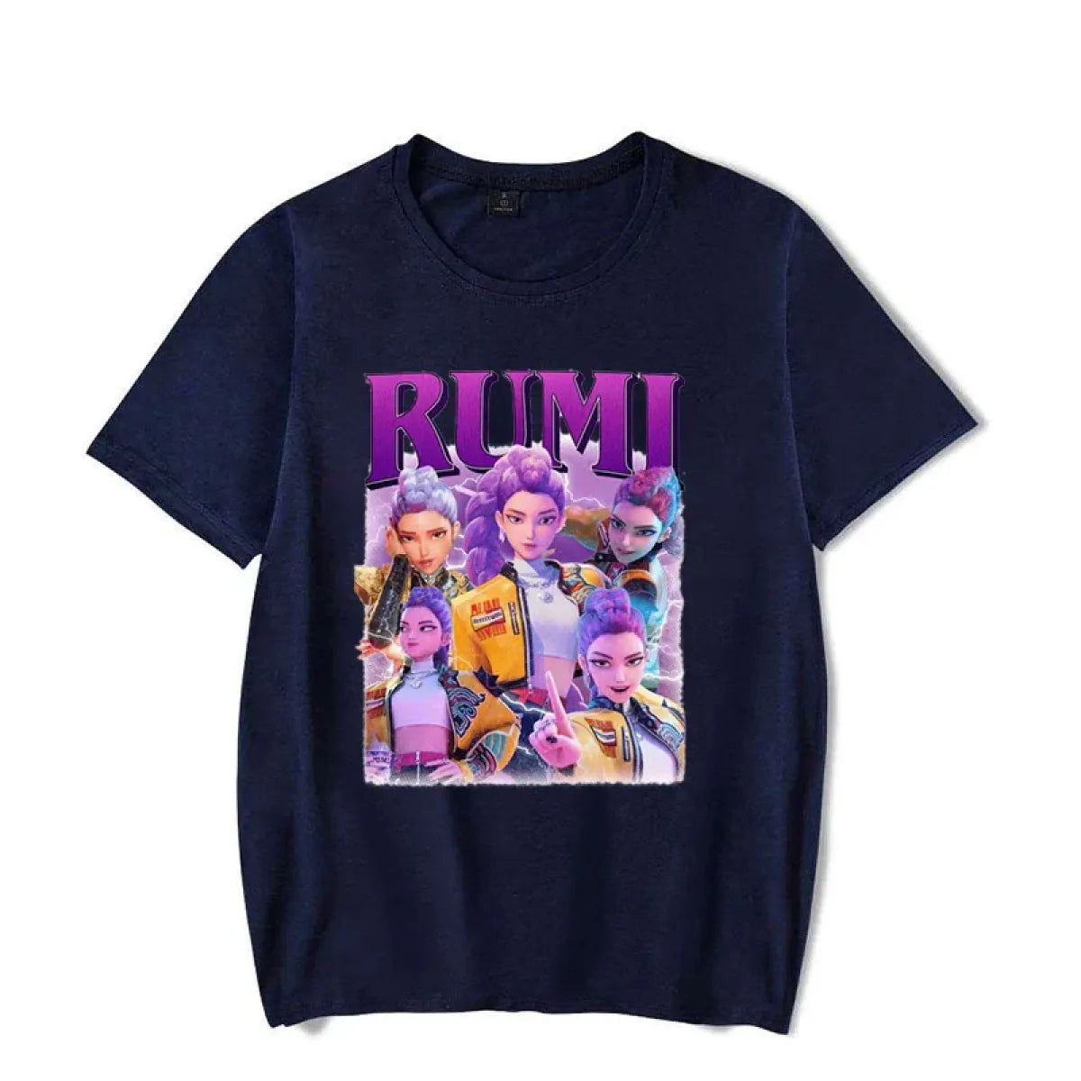 T-shirt Unisexe Kpop Anime D-Demon H-Hunters - Coton, Col Rond, Manches Courtes, Tailles XS à 3XL, Design Fan Art