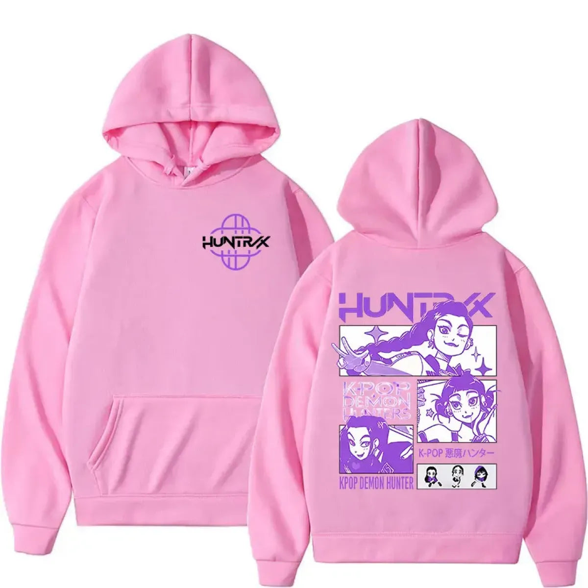 K-pop Demon Hunters Harajuku Graphic Hoodie - Best Sellers - Hoodie - 4