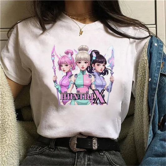 Huntrix KPop Demon Hunters Graphic T-Shirt - T-Shirts - T-Shirt - 1