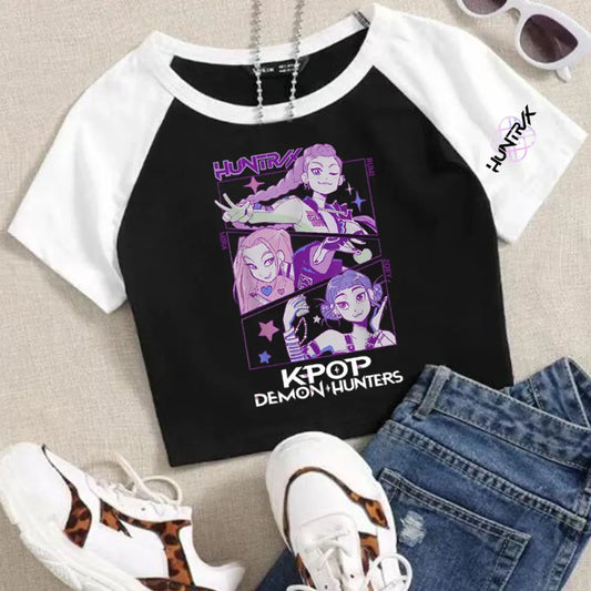K-Pop Demon Hunters Anime Crop Top - Women’s Clothing & Accessories - Crop Top - 1