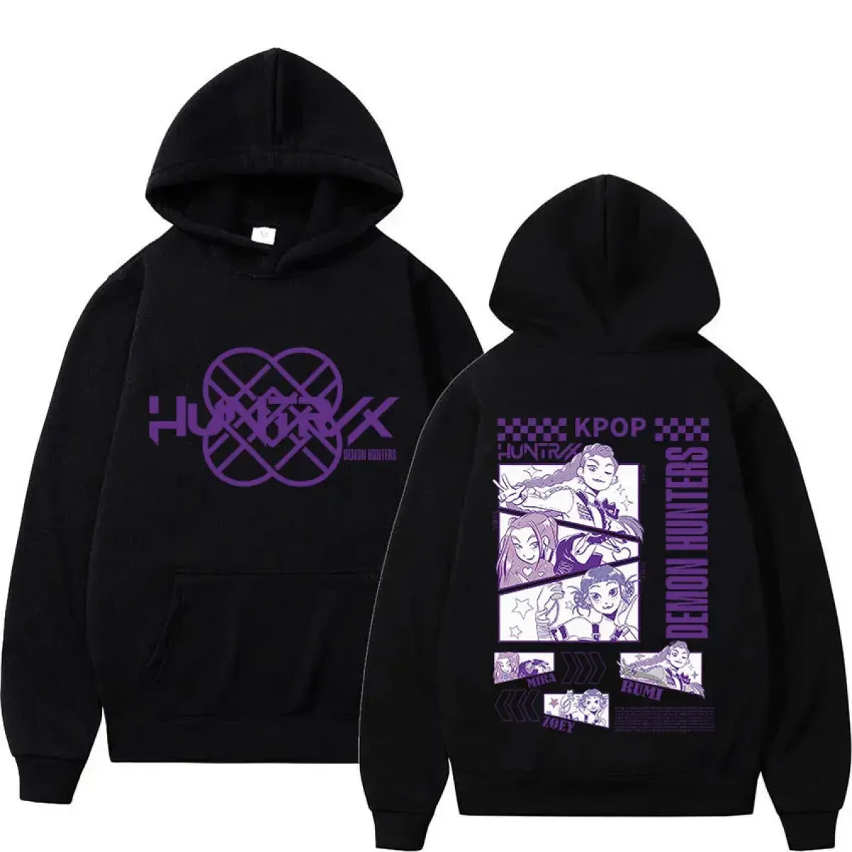 Sweats à Capuche K Pop Demons Hunters Merch Pour Fille Imprimés Huntrix