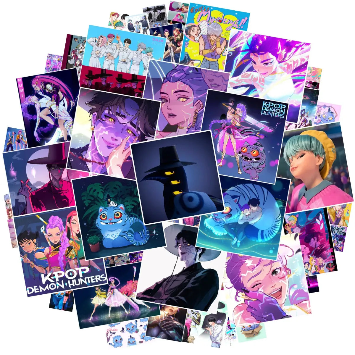 Kpop Demon Hunters Derpy Tiger Sticker Pack - Harajuku Style - Sticker / Decal - 6