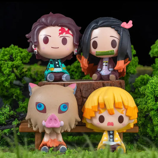 Demon Slayer Chibi PVC Figure 4-Piece Set - Anime - Figures - 2
