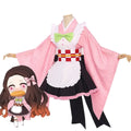 Nezuko Kimono Maid Cosplay Dress - All Dresses - 1