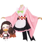 Nezuko Kimono Maid Cosplay Dress - All Dresses - 1